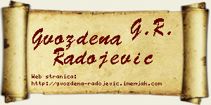 Gvozdena Radojević vizit kartica